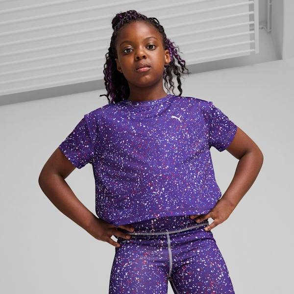 TRAIN FAVORITE Short Length Big Kids' Tee | PUMA