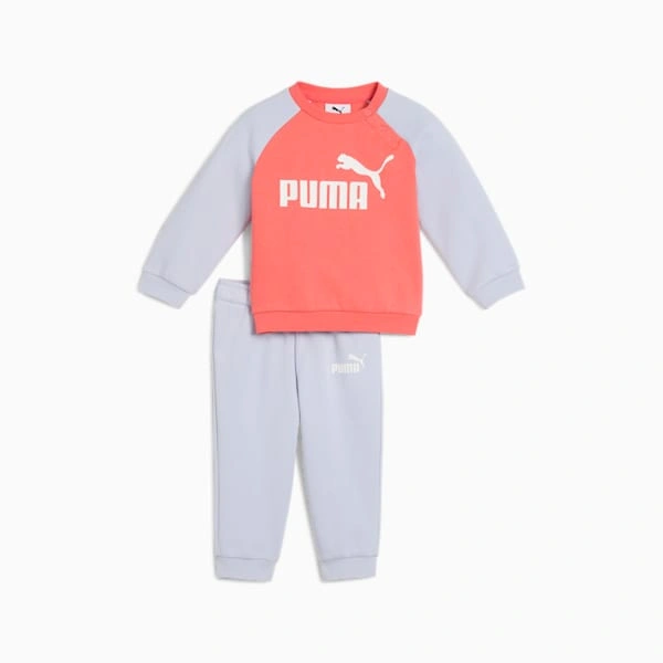 2-Piece Minicats Essentials Todders' Raglan Crew And Pants Set | PUMA